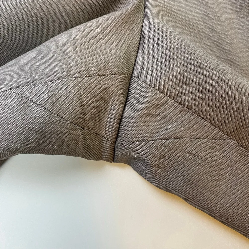 JOSEPH ABBOUD Dress Pants Mens 36R Brown 100% Wool Vintage Classic Business